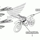CRF80F Наклейки