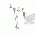 CRF80F Подножка