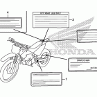 CRF80F Лейбл предостережения