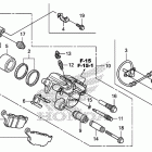 CBR250RA Задний суппорт тормозной