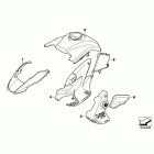 R1200GS 10+ (K25) Painted parts m764 titan-silber met.