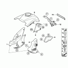 R1200GS 10+ (K25) Trim panel parts - mounting parts