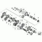 F650GS(K72) 09+ (K72) 6-ступенчатая трансмиссия  / шестерни передач