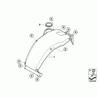 G650GS 10+ (R131) Отделка бака,центр