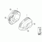 R1200GS 10+ (K25) Cylinder head cover, chrome