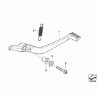 K1600GTL (K48) Footbrake lever with linkage frame