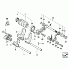 F650GS(K72) 09+ (K72) 6-ступенчатая трансмиссия / компоненты переключения пере...