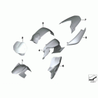 F800R (K73) Painted parts wn43 saphir-schwarz met.