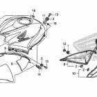CBR600RA Кожух бака