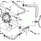 CBR600RA Водяной насос