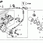 CBR600RA Задний суппорт тормозной