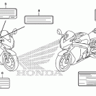 CBR1000RA Лейбл предостережения