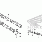 CBR1000RA Распределительный вал и клапана