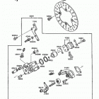 Mojave 250 (KSF250-A1) Задний тормоз