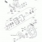 KX100 (KX100-DCF) Задняя ступица колеса