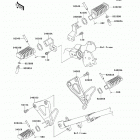 KLR650 (KL650-ECF) Подножки