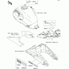 Versys (KLE650-CDF) Наклейки предупреждения