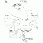 Vulcan 900 Custom (VN900-CDFA) Наклейки предупреждения
