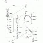 KX100 (KX100-DCF) Задний торм цилиндр
