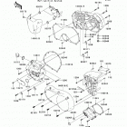 Vulcan 900 Custom (VN900-CDFA) Крышки двигателя