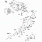 Ninja 650 (EX650-ECF) Масляный и водяной насос. фильтр масленый
