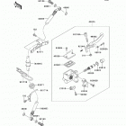KLR650 (KL650-ECF) Главный тормозной цилиндр,передний