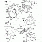 Ninja ZX-14R (ZX1400-EDF) Обтекатель нижний
