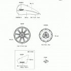 Vulcan 900 Custom (VN900-CDFA) Decals(white / ebony)(cdfa)