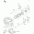 Z1000 (ZR1000-DDFA) Валы и вилки переключения передач