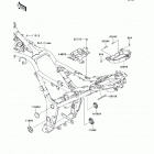 Ninja 300 (EX300-ADFA) Рама ,крепежные детали