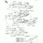 Concours 14 ABS (ZG1400-CCF) Боковые обтекатели