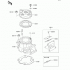 KX65 (KX65-ADF) Cylinder head  /  cylinder