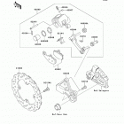 Ninja 650 (EX650-ECF) Задний тормоз