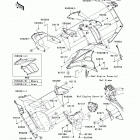 Ninja 1000 ABS (ZX1000-HCF) Обтекатель центральный