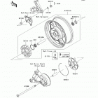 Concours 14 ABS (ZG1400-CCF) Заднее колесо и цепь