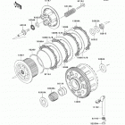 Ninja 1000 ABS (ZX1000-HCF) Сцепление