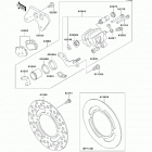 KX100 (KX100-DCF) Задний тормоз