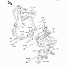 Ninja 650 (EX650-ECF) Крепление двигателя