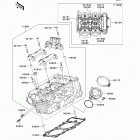 Ninja 650 (EX650-ECF) Головка цилиндра