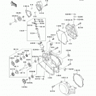 KX100 (KX100-DCF) Крышки двигателя