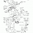 Ninja ZX-14R (ZX1400-EDF) Обтекатель верхний