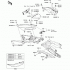 Ninja ZX-14R (ZX1400-EDF) Боковые обтекатели