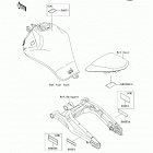 Ninja 650 (EX650-ECF) Наклейки предупреждения