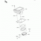 KX250F (KX250-YCF) Цилиндр и поршни