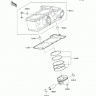 Ninja 250R (EX250-JCF) Цилиндр и поршни