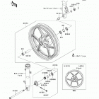 Ninja 250R (EX250-JCF) Переднее колесо