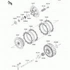 KX250F (KX250-YCF) Сцепление