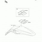 KX250F (KX250-YCF) Наклейки предупреждения