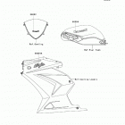 Ninja 250R (EX250-JCF) Decals(green) / (red)(cn)(jcf)