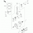 KX65 (KX65-ACF) Коленвал и поршни
